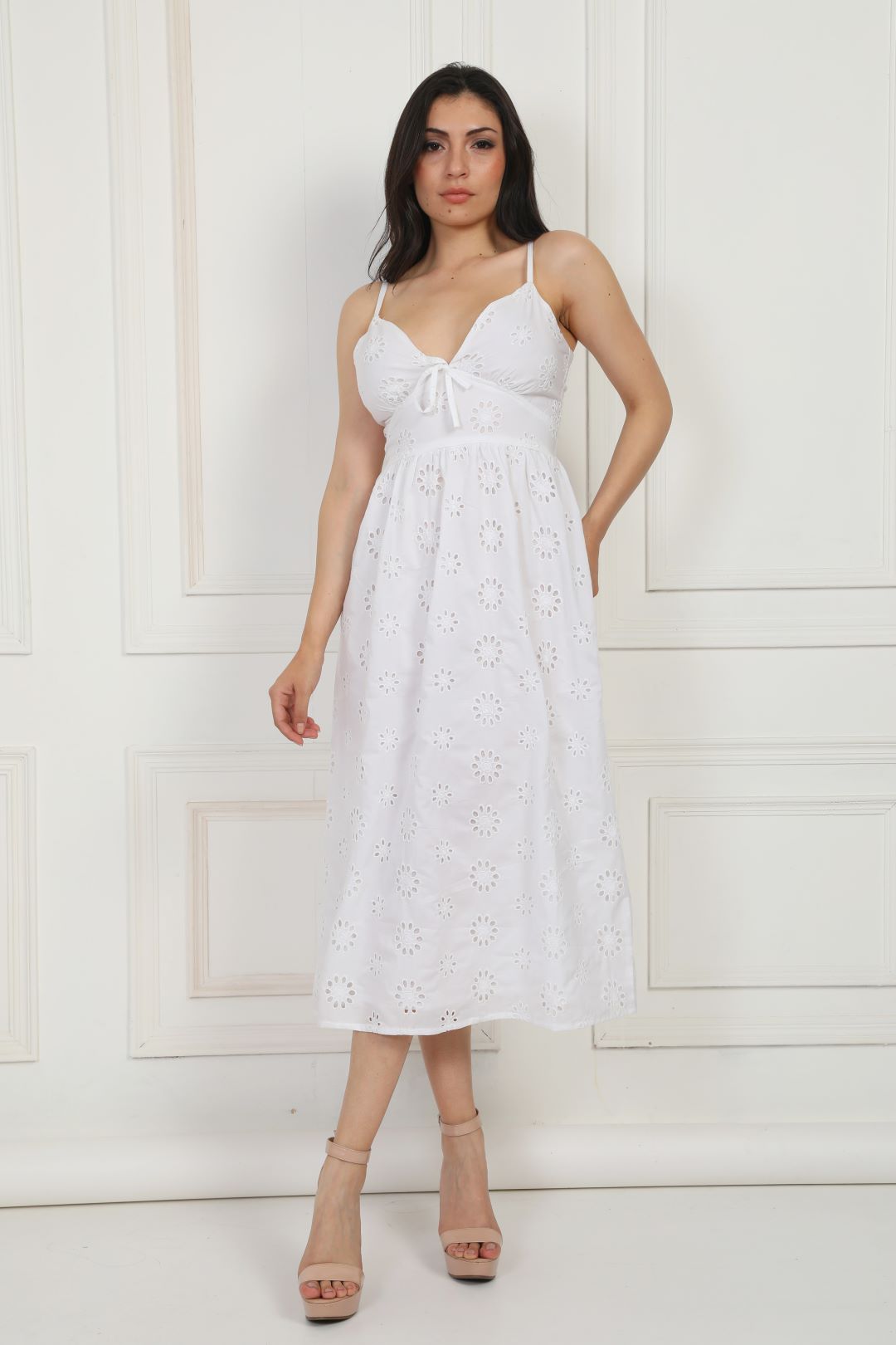 FB Amazing White One Piece Dress