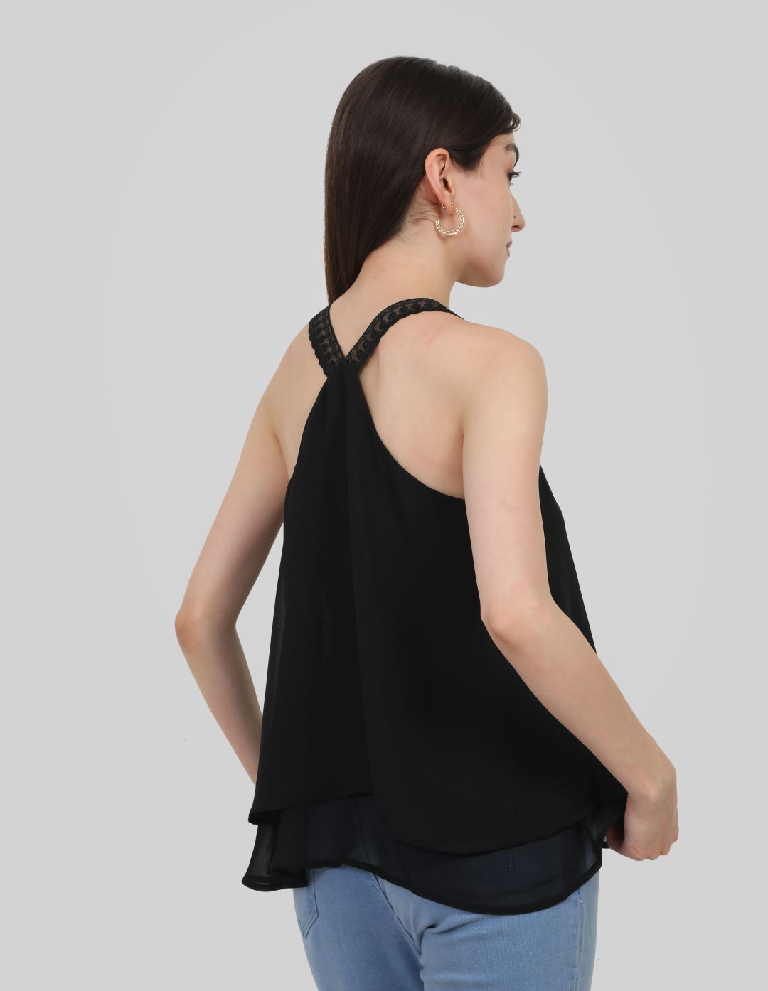 FB Black Top without Sleeves